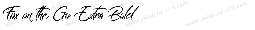 Fox on the Go Extra-Bold字体转换